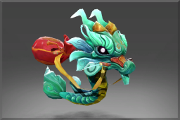 Inscribed Little Green Jade Dragon