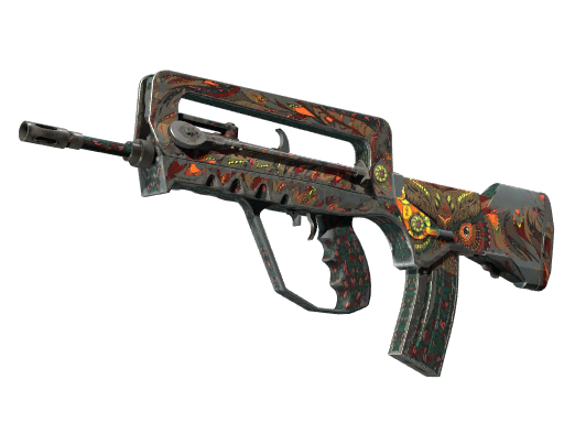StatTrak™ FAMAS | Eye of Athena (Battle-Scarred)
