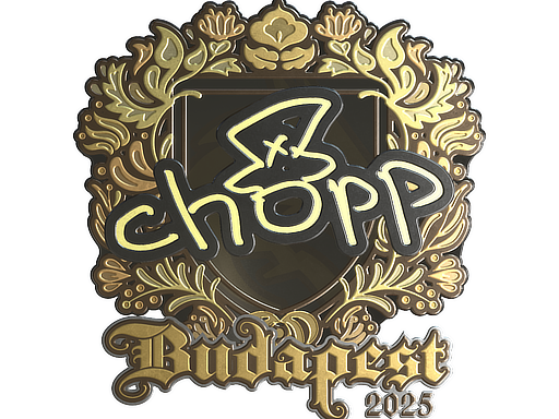 Sticker | chopper (Gold) | Budapest 2025