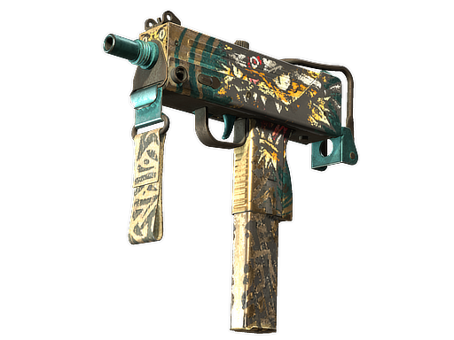 StatTrak™ MAC-10 | Cat Fight (Battle-Scarred)
