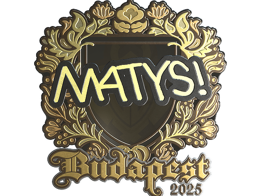 Sticker | MATYS (Gold) | Budapest 2025