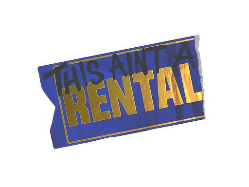 Sticker | Ain't A Rental (Foil)