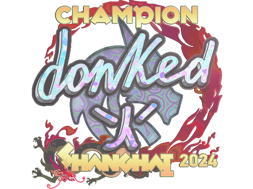 Sticker | donk (Holo, Champion) | Shanghai 2024