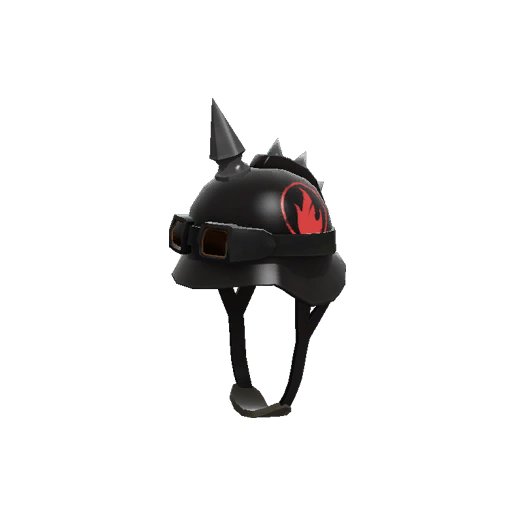 Unusual Smoking Skid Lid