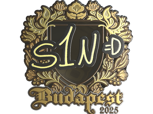 Sticker | s1n (Gold) | Budapest 2025