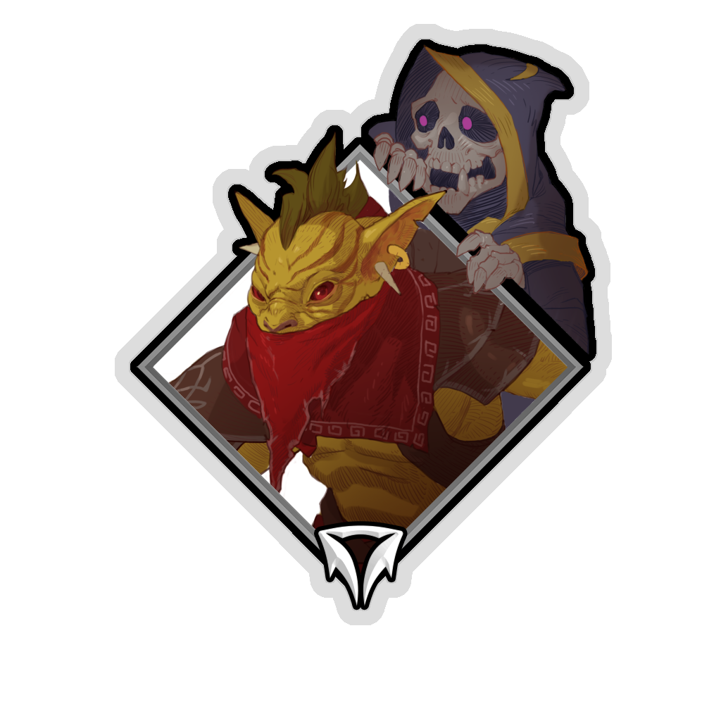 Holo Crownfall Sticker - Gondar (Skeleton)
